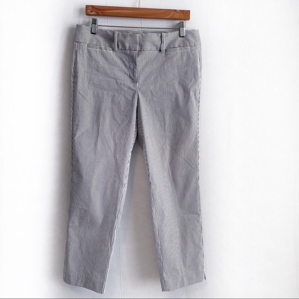 Ann Taylor Factory pinstripe cropped pants